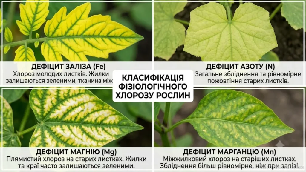 Невірусний (фізіологічний) хлороз малини