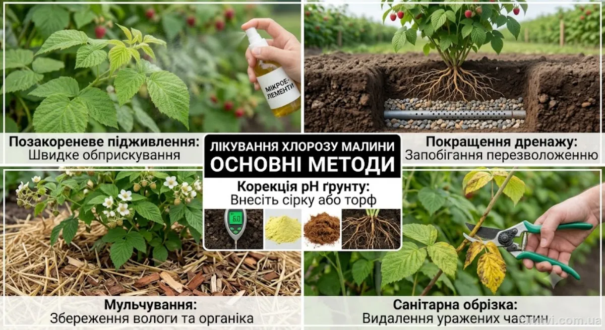 Лікування хлорозу малини