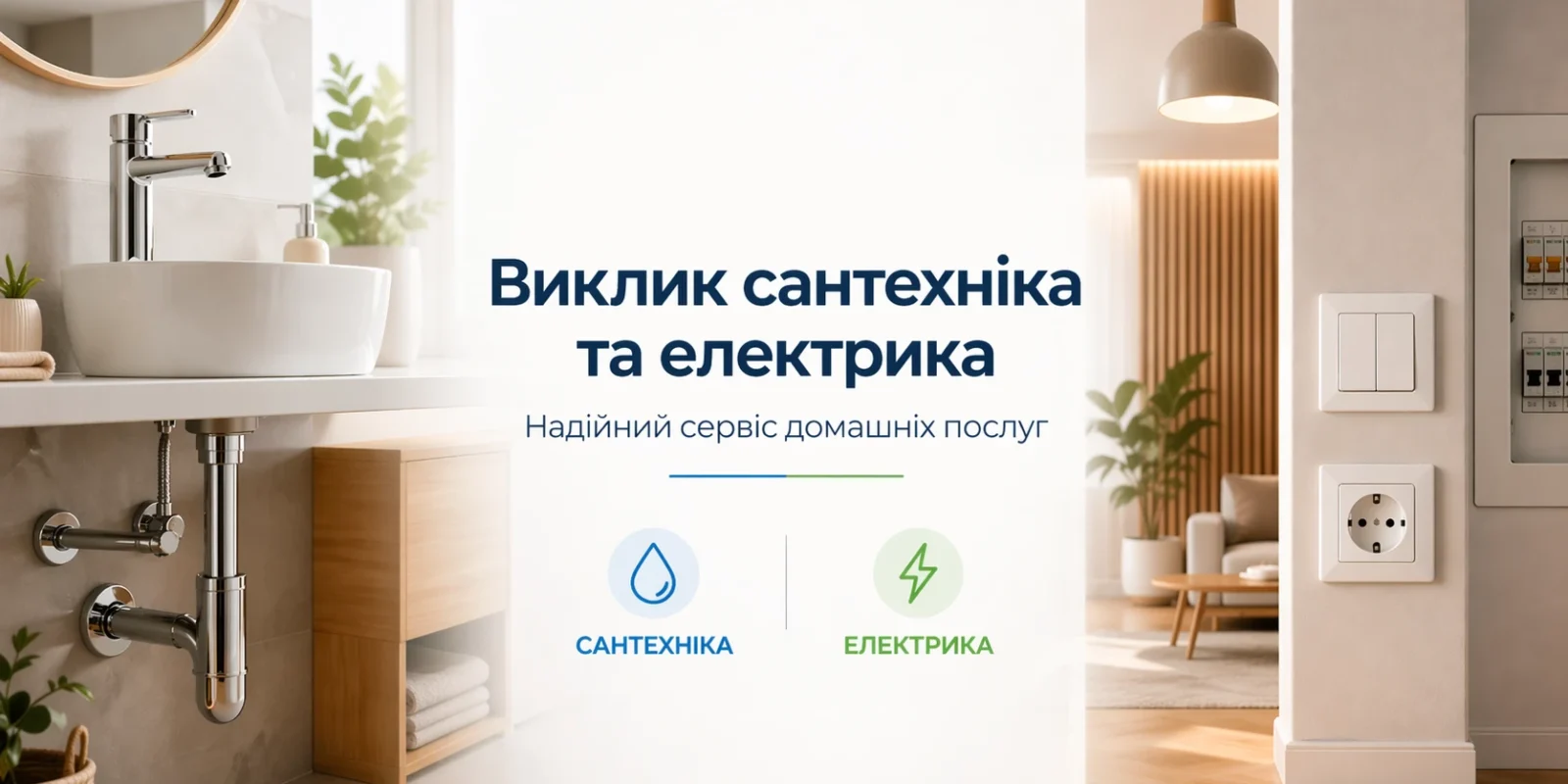сервіс виклику сантехніка та електрика для дому