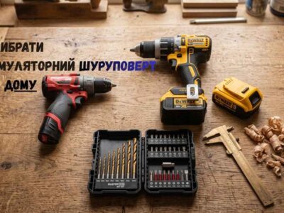 як вибрати акумуляторний шуруповерт для дому