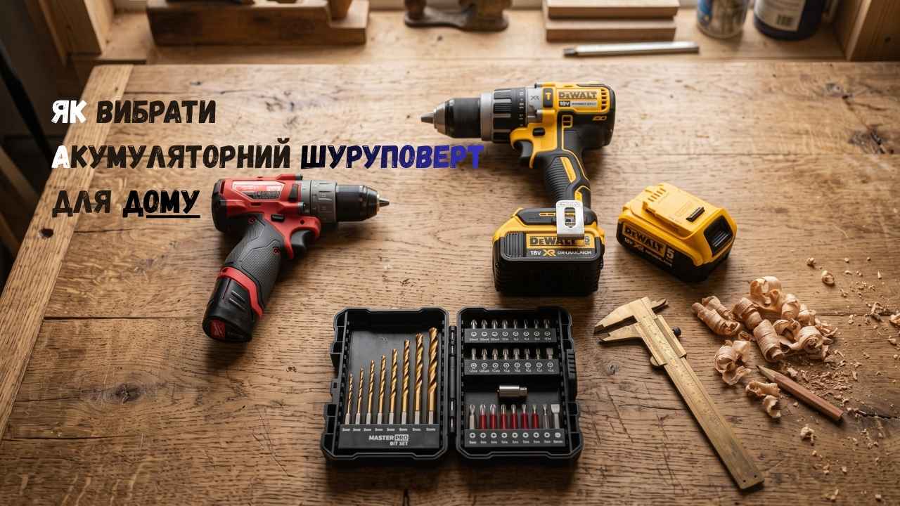 як вибрати акумуляторний шуруповерт для дому