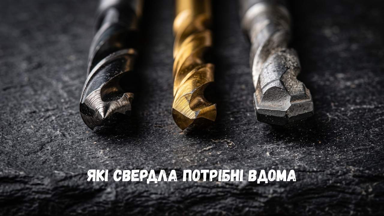 які свердла потрібні вдома