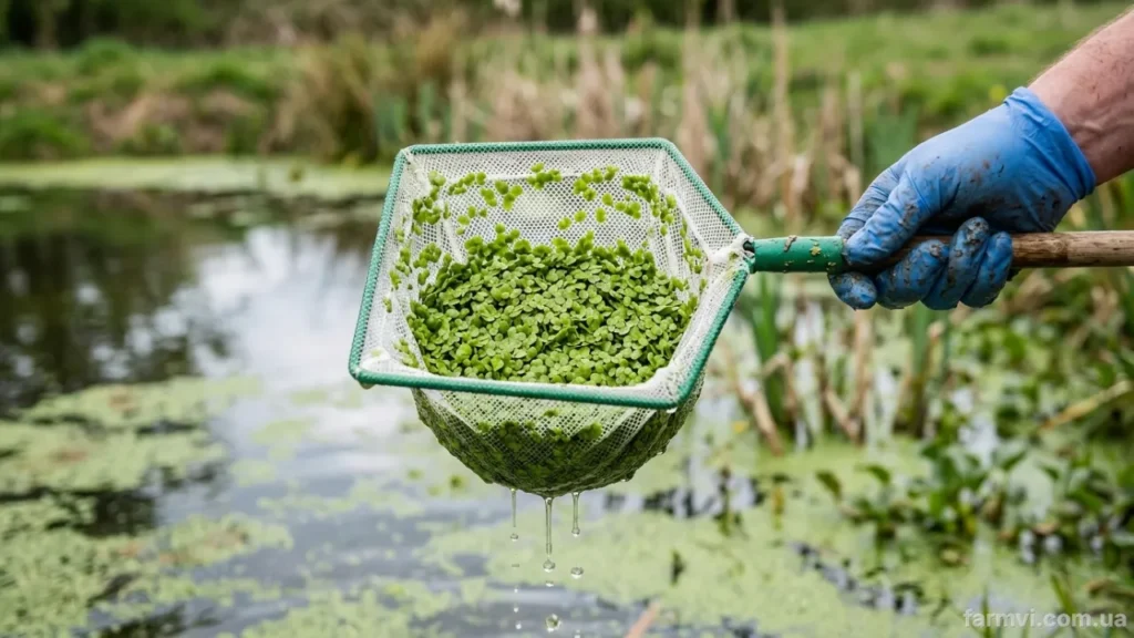 Свіжа водна ряска як високобілковий корм для птиці