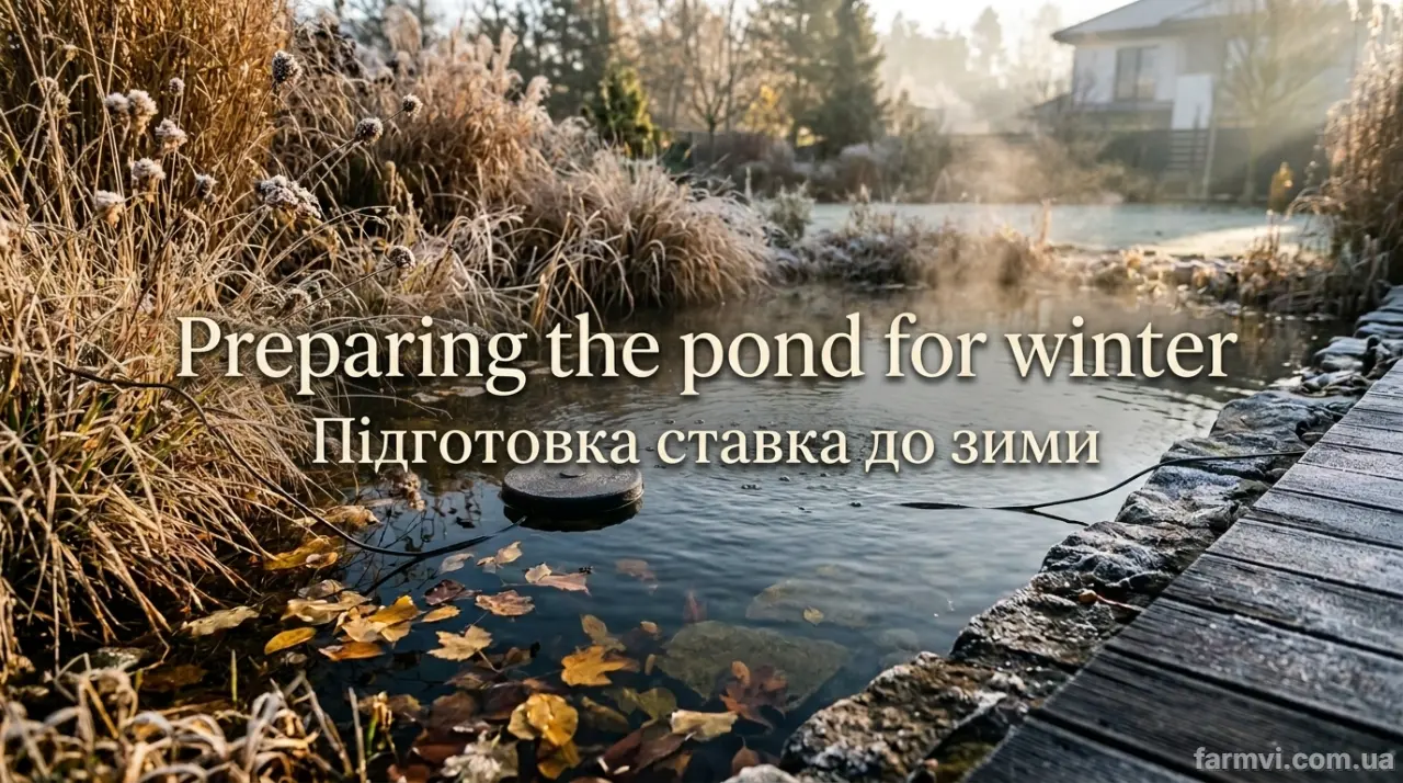 підготовка ставка до зими